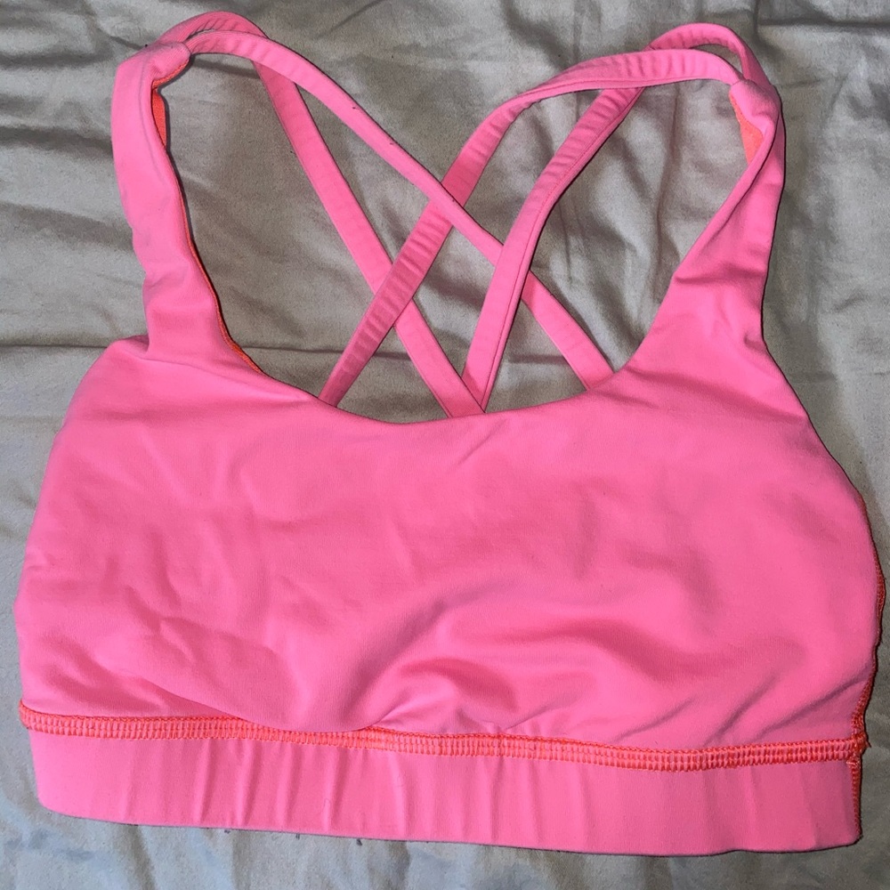 Lululemon energy bra pink size 2